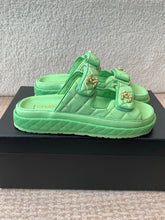 DAD SANDAL IN TEA GREEN CALFSKIN MULE